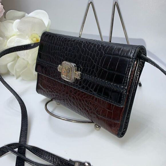 Brighton Leather Long Wallet on Chain Brown - Picture 3 of 12